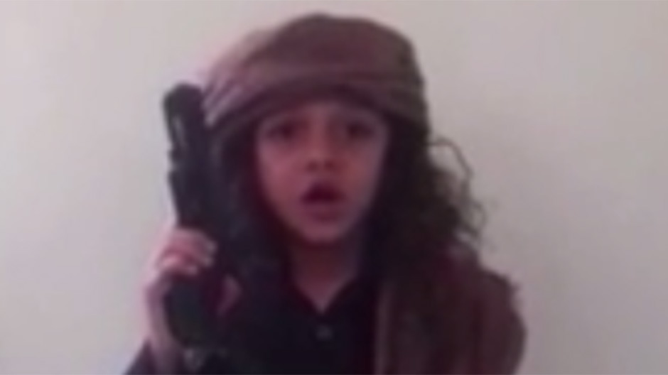 It is not the first time that the radical group has used children to push its message