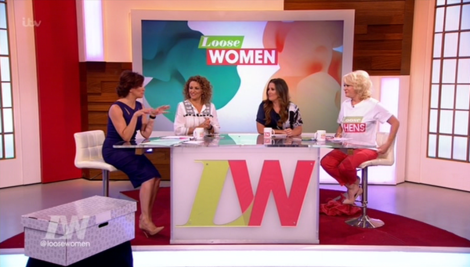 Sherrie was surprised with a montage on Loose Women today 