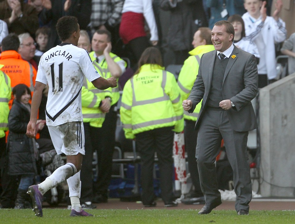 Brendan Rodgers and Scott Sinclair worked together previously at Swansea