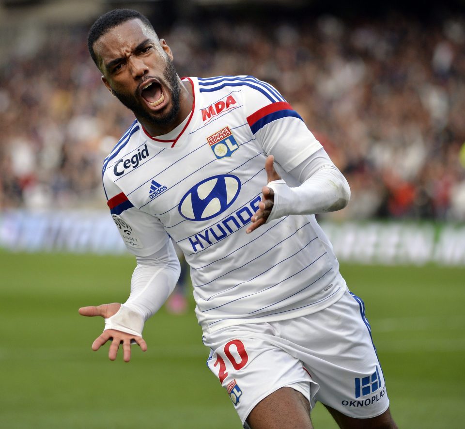 Arsenal are chasing Lyon's Alexandre Lacazette