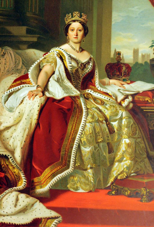 Portrait of young Queen Victoria