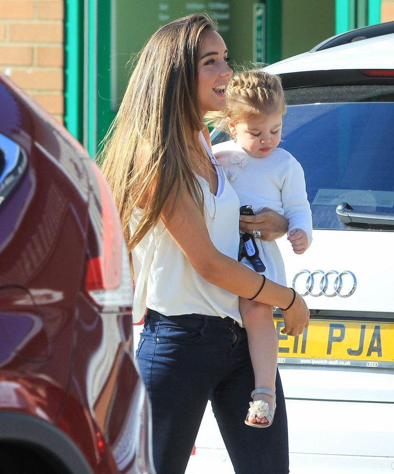 She stayed in the UK with the couple's daughter Emily