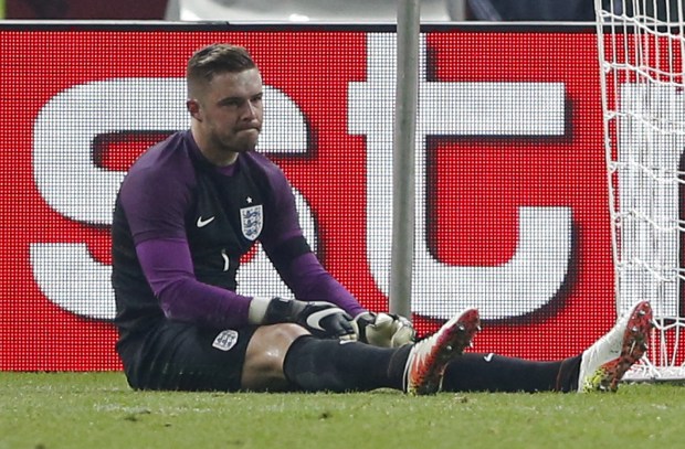 Jack Butland was injured on England duty and missed Euro 2016