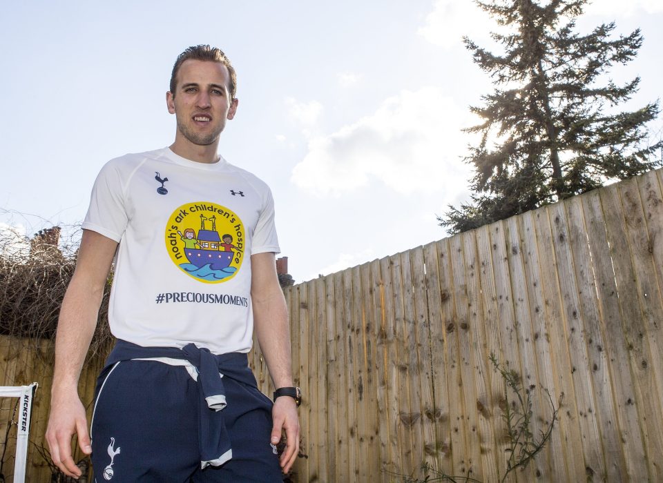 Harry Kane supports the Noah's Ark Children's Hospice which cares for children with life-limiting and life-threatening conditions