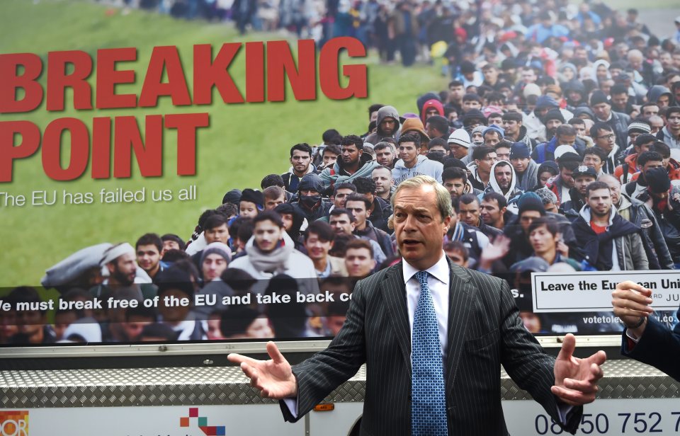Nigel Farage is being blamed for division in British society