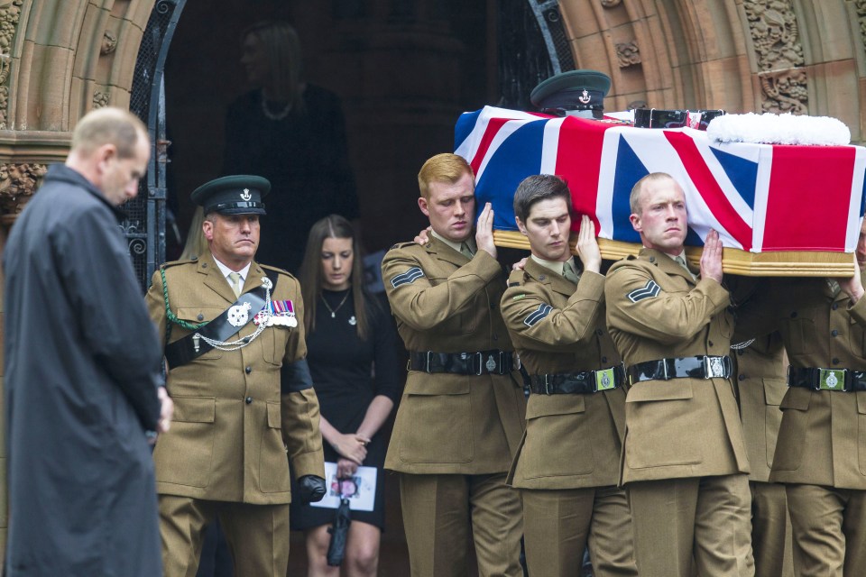 Josh Hoole was buried with full military honours last week, not long before his elder brother's wedding 