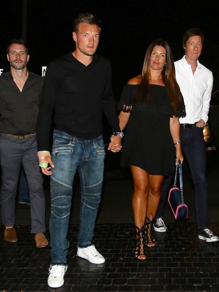 Jamie and his wife were joined by John Morris (left) and Adrian Butchart (right)
