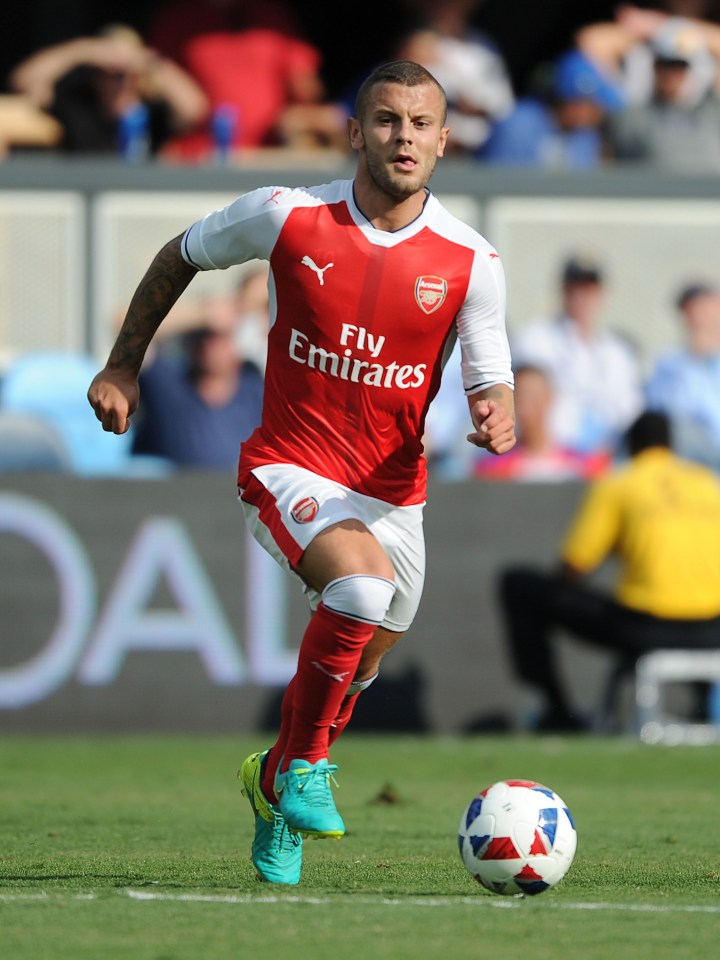 Jack Wilshere in action against the MLS All-Stars