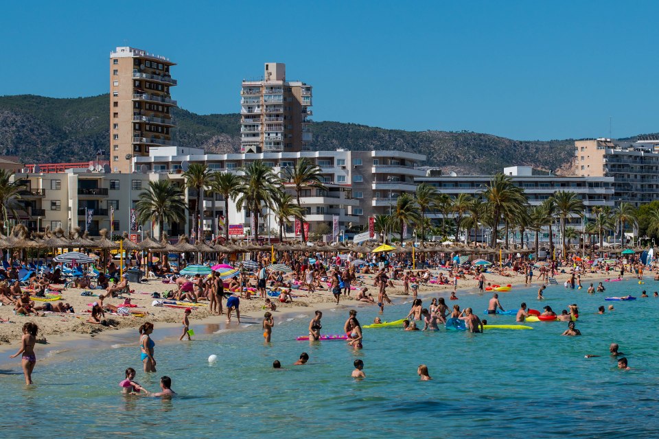 Tourists Flock To The Mallorcan Town Of Magaluf