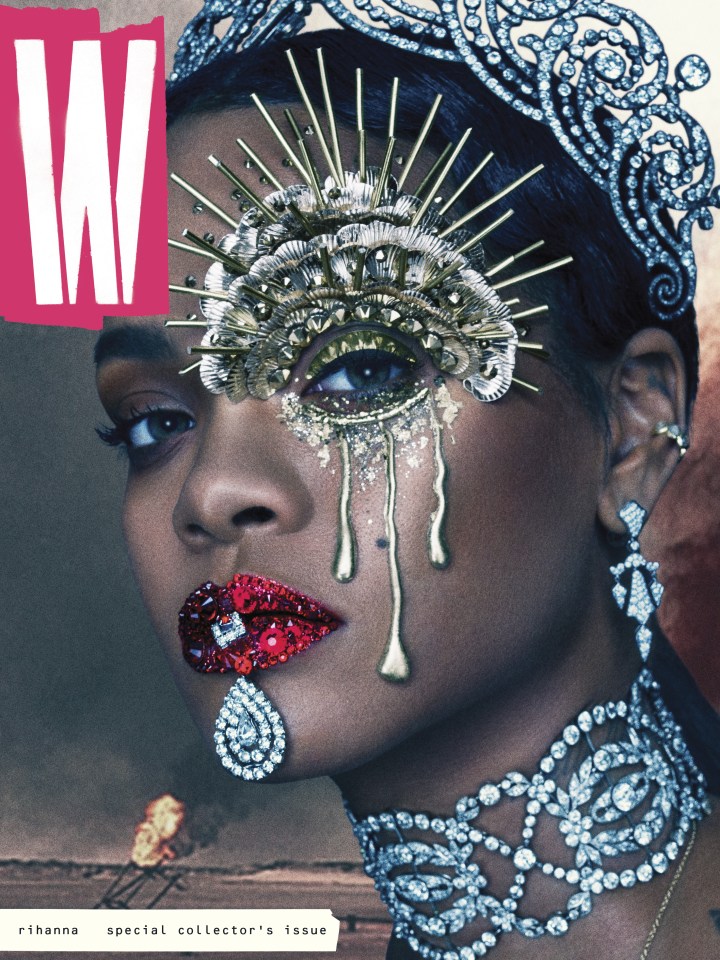 Wowzers . . . Rihanna posed for W Magazine