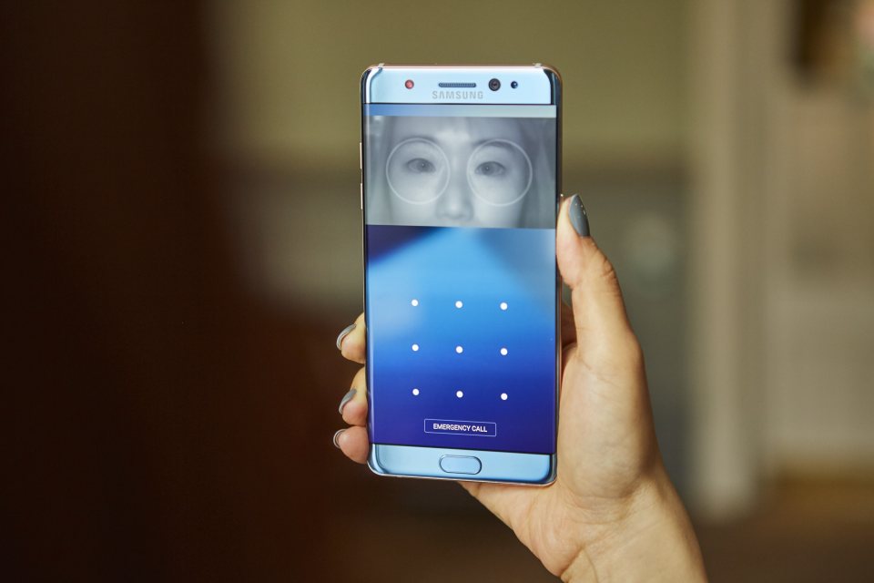 The sexy Samsung smartphone can be opened up with little more than a gaze
