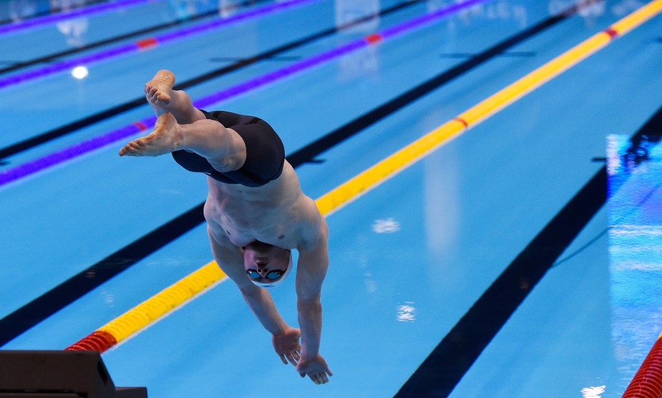 Mum Caroline says Adam was 'petrified' of water as a child and had to ask friends to take him to the pool 