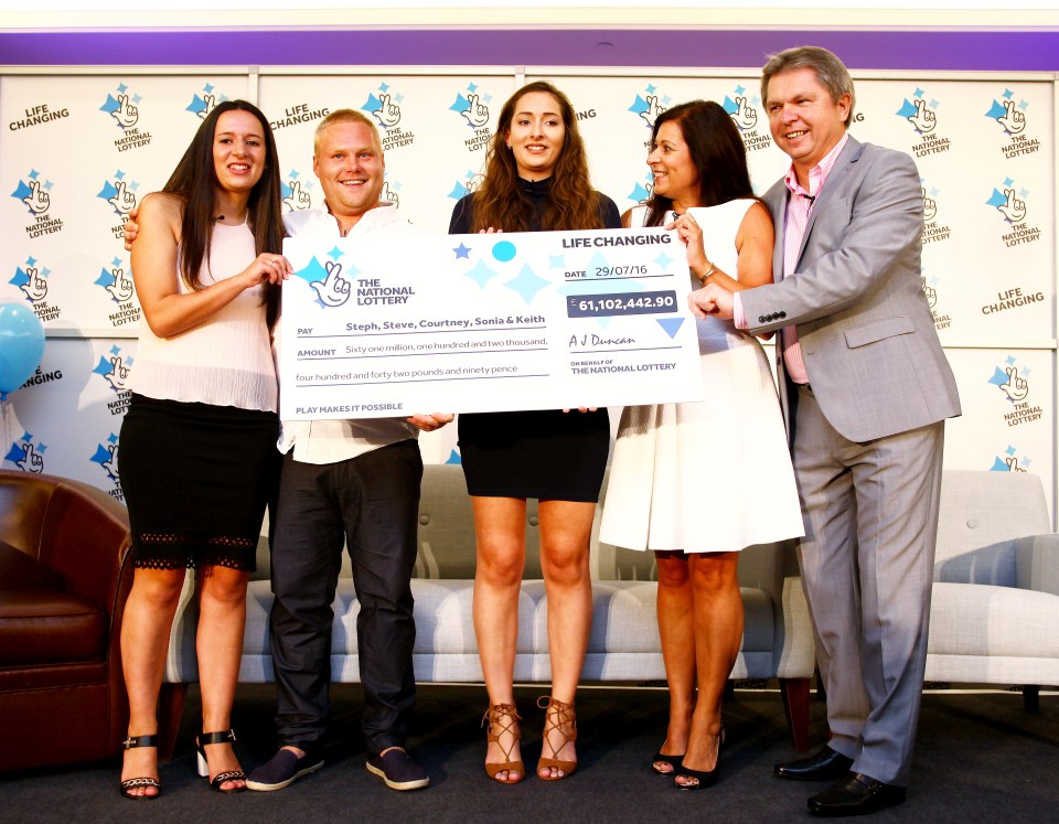 £61million lottery winners