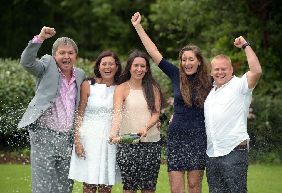 EuroMillions jackpot winners celebrate
