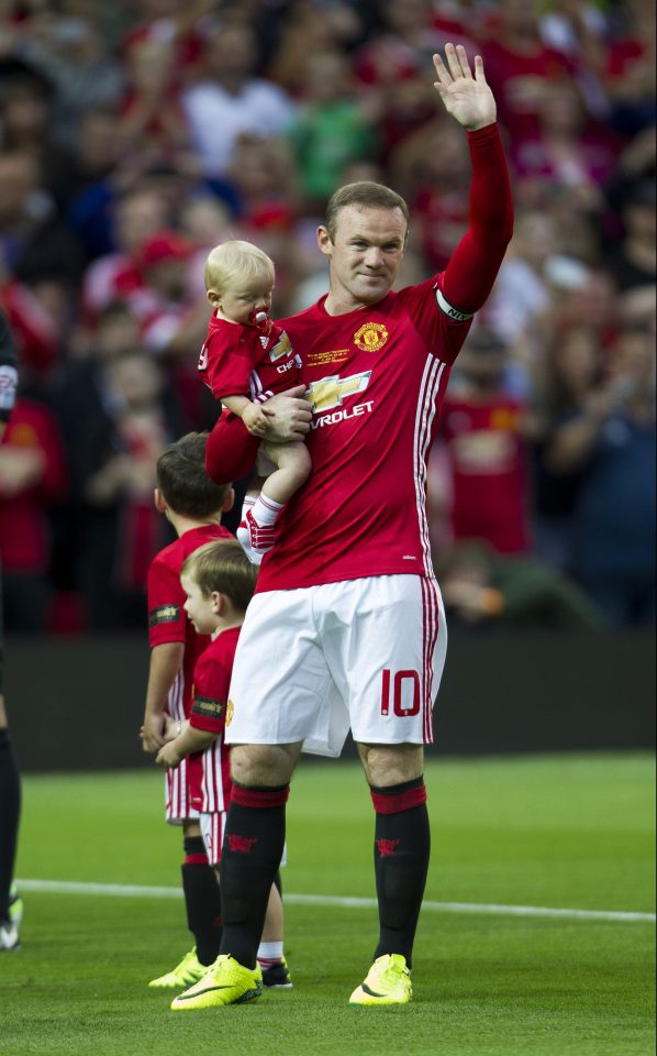 Rooney was given a standing ovation by the Old Trafford faithful