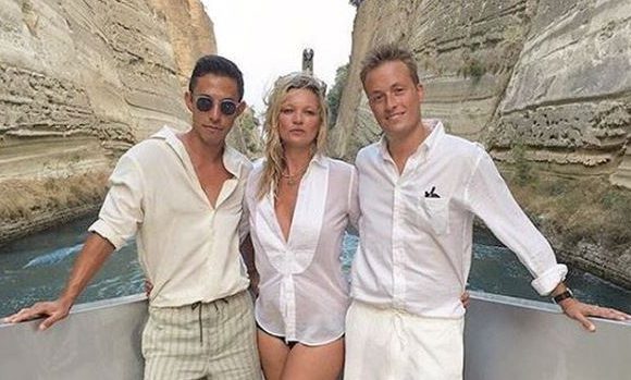 Kate Moss on holiday