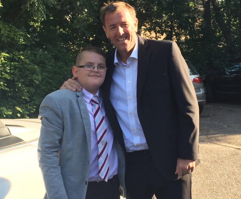 Ben was left gobsmacked when his hero arrived to take him to his prom