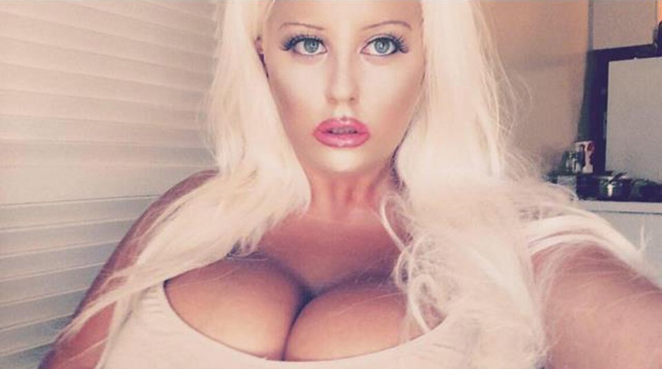 The barmaid has spent thousands to look like Barbie