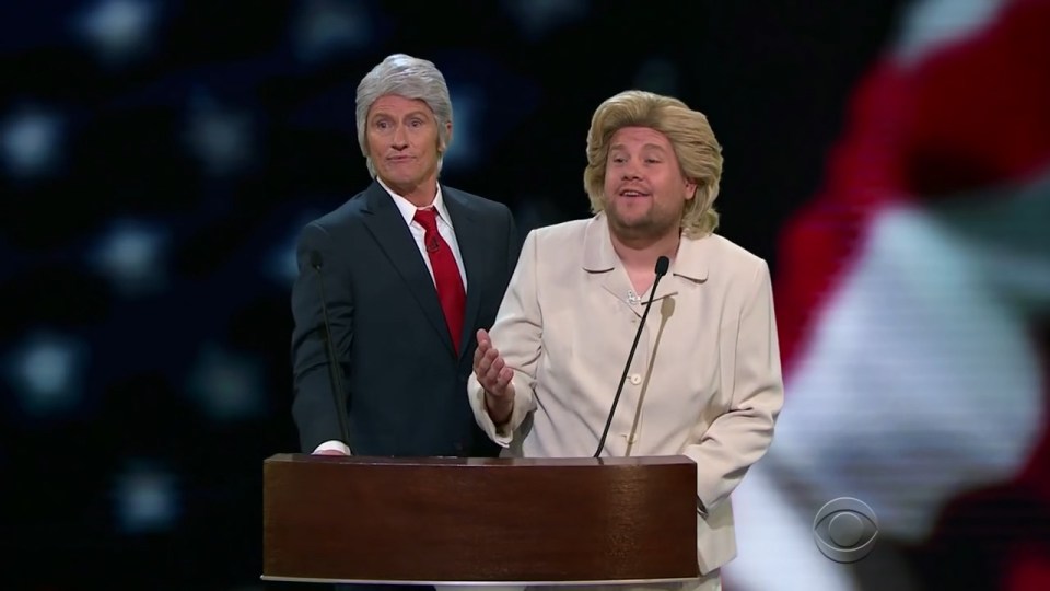 James Corden and Dennis Leary
