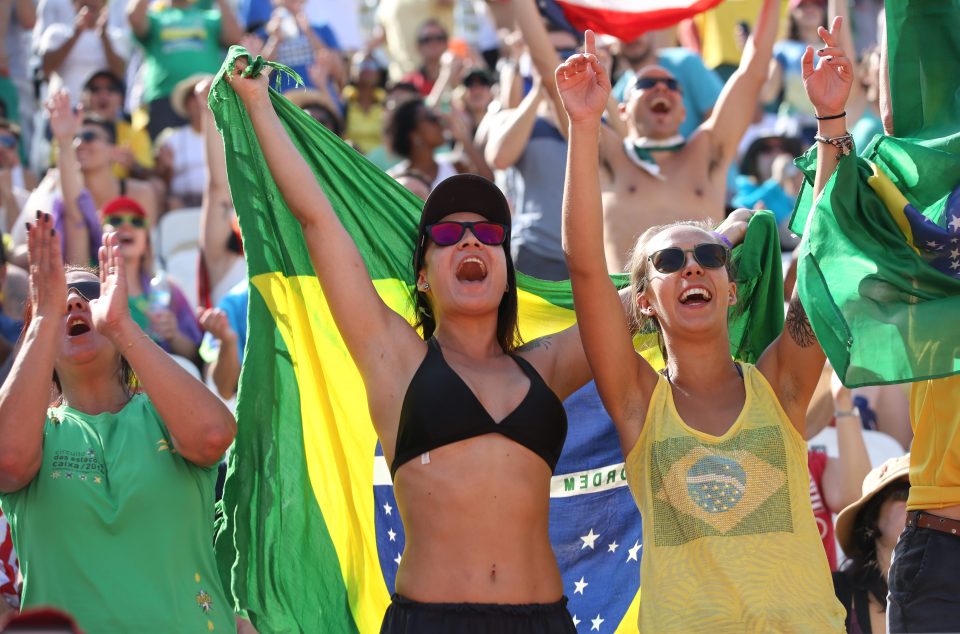 Fans lapped up the entertainment as their favourites opened their beach volleyball campaign