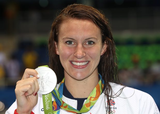 Jazz Carlin is all smiles with her Olympic 400m freestyle silver medal