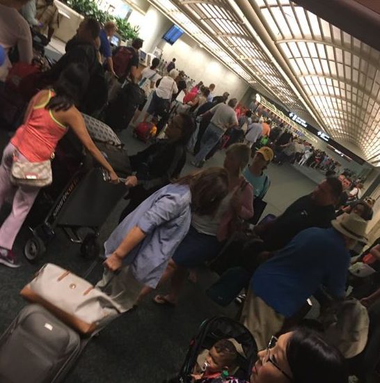 Orlando International Airport was just one of the airports affected by the global shutdown