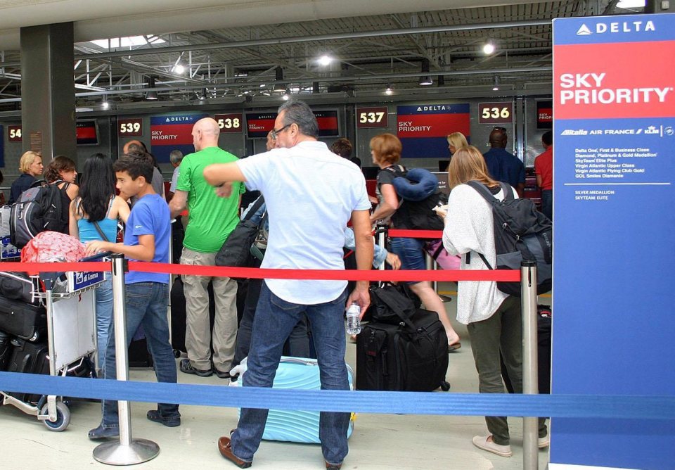 Passengers in Rome are just some of the tens of thousands left stranded by the Delta outage