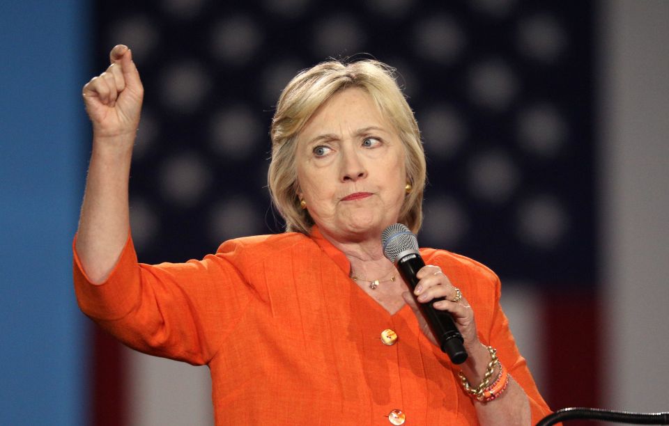 Democratic presidential candidate Hillar