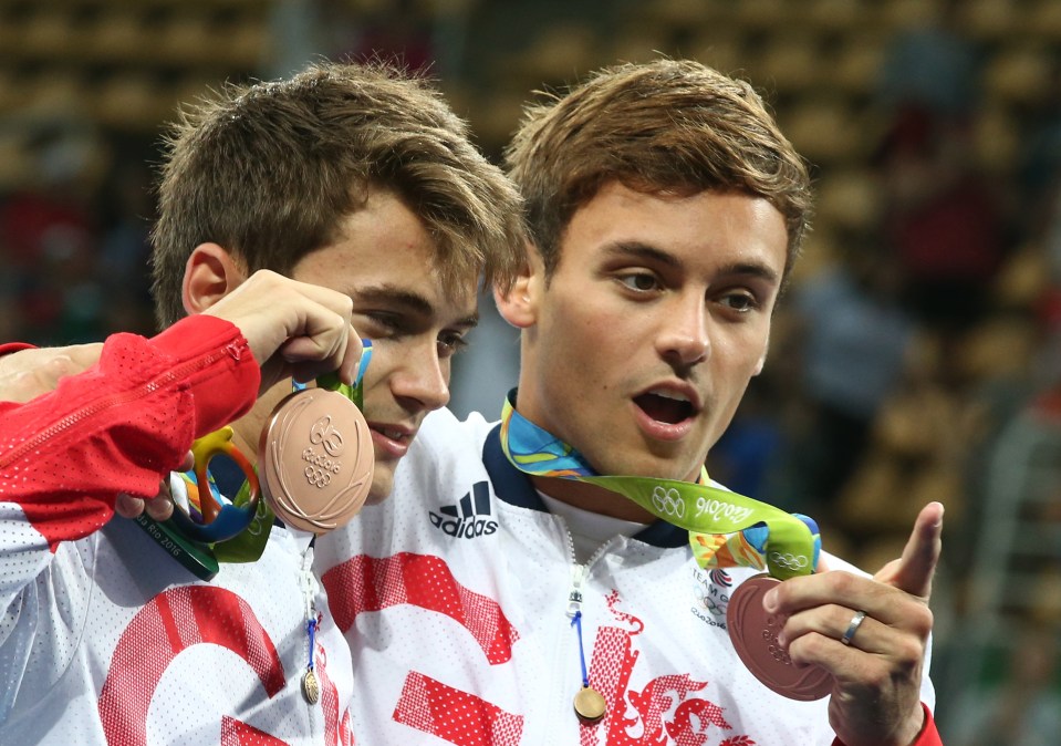 Daley overcame the colour of the pool to take home a gold medal