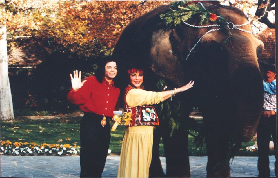 Taylor gave Jacko an elephant she had shipped in from Asia