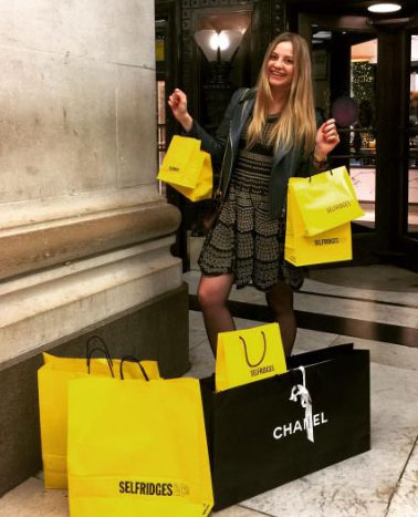 She has a designer wardrobe worth over £2m