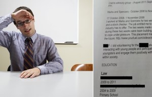 This lad just fired off his CV to a new employer… and doesn’t notice the PORN link in the middle of it