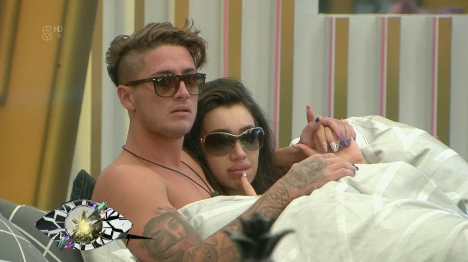 Chloe and Stephen put on lots of PDAs in the house