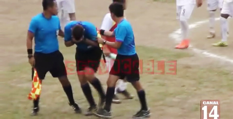 Castaneda collapsed in pain as he was helped from the field