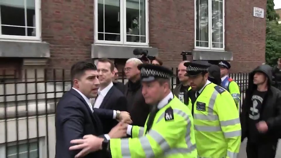 Police were called to the demo in North London last month