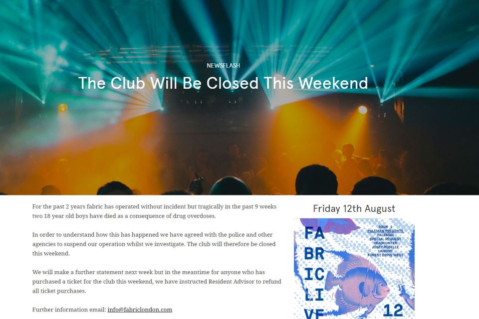 Fabric nightclub