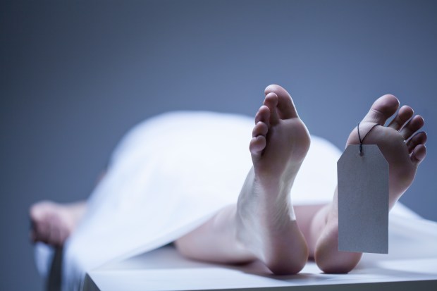 Remains of person