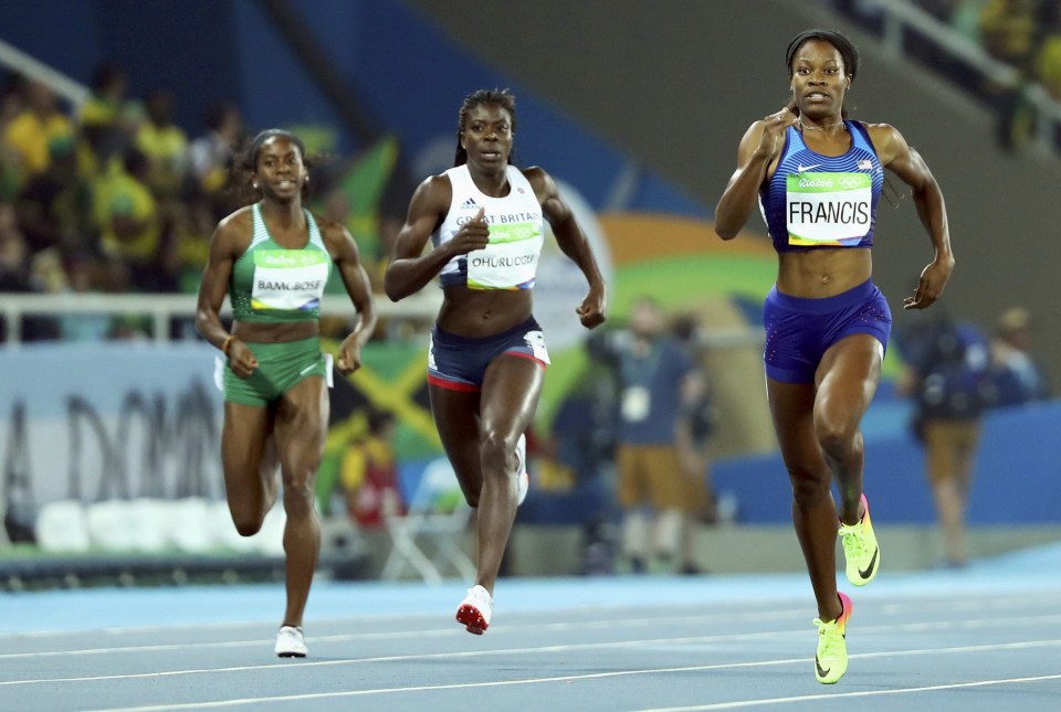 Christine Ohuruogu could do nothing as she was knocked out of the women's 400 metres at the semi-final stage