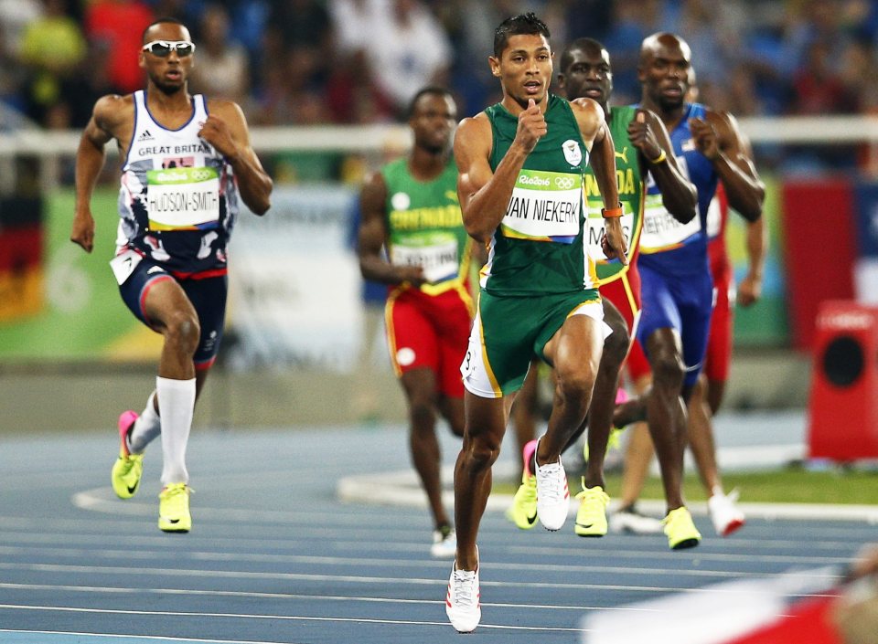Matt Hudson-Smith could do nothing as South Africa's Wayde van Niekerk smashed the world record in the 400 metres final