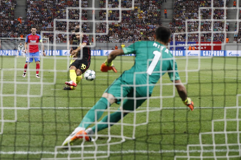 His first was comfortably saved by the keeper