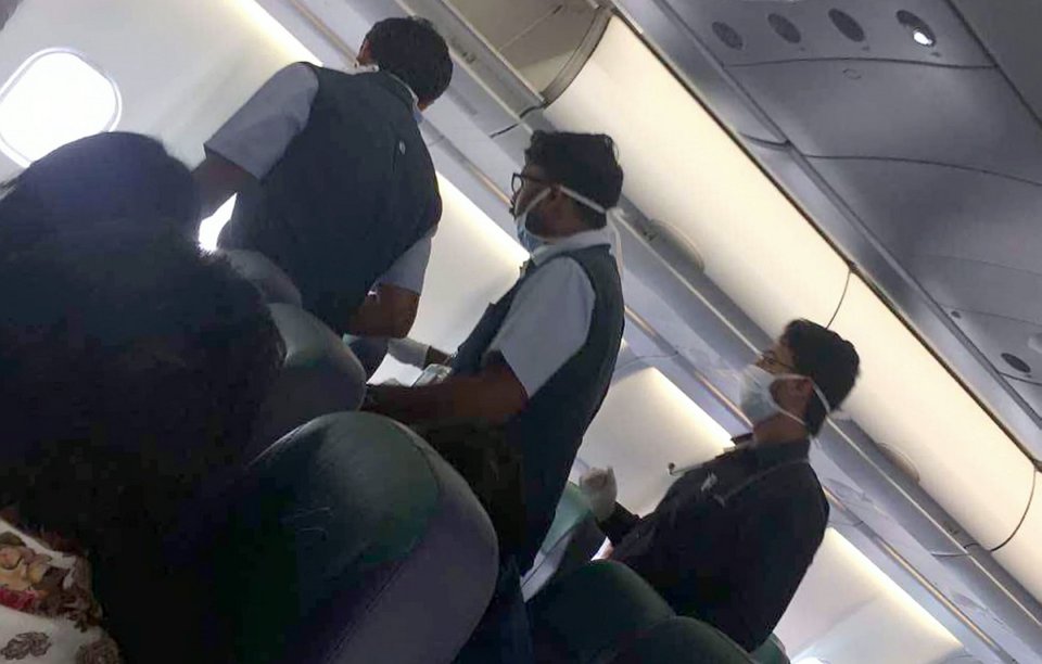 The mum had not been expected to give birth until October, but went into labour on board the flight between Dubai and the Philippines