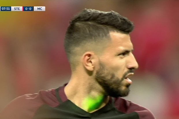 Sergio Aguero laser