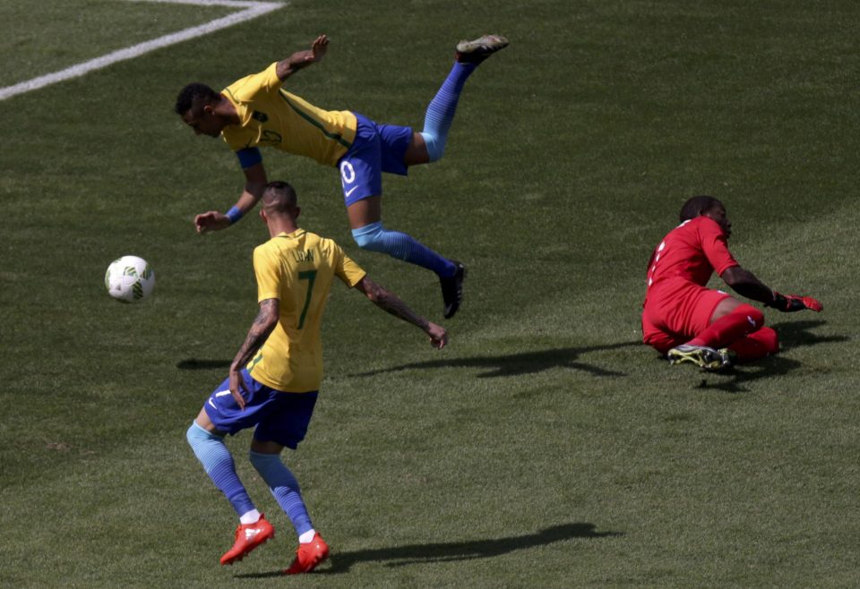 The Brazilian striker knocks in the Olympics fastest-ever goal