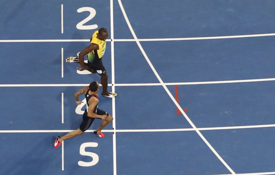 Canadian Andre De Grasse pushed Bolt all the way as the Jamaican slowed down