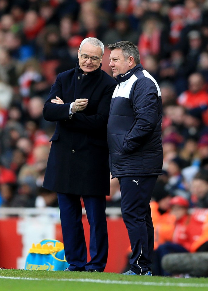  Craig Shakespeare was assistant manager to Claudio Ranieri as Leicester won the Premier League last season