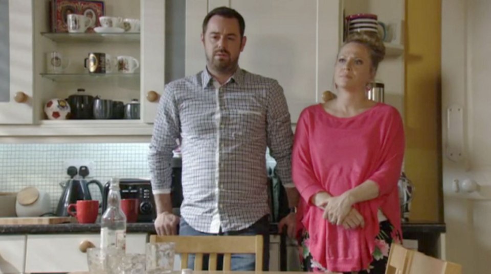 Danny Dyer was present as the girls reacted to the upsetting news 