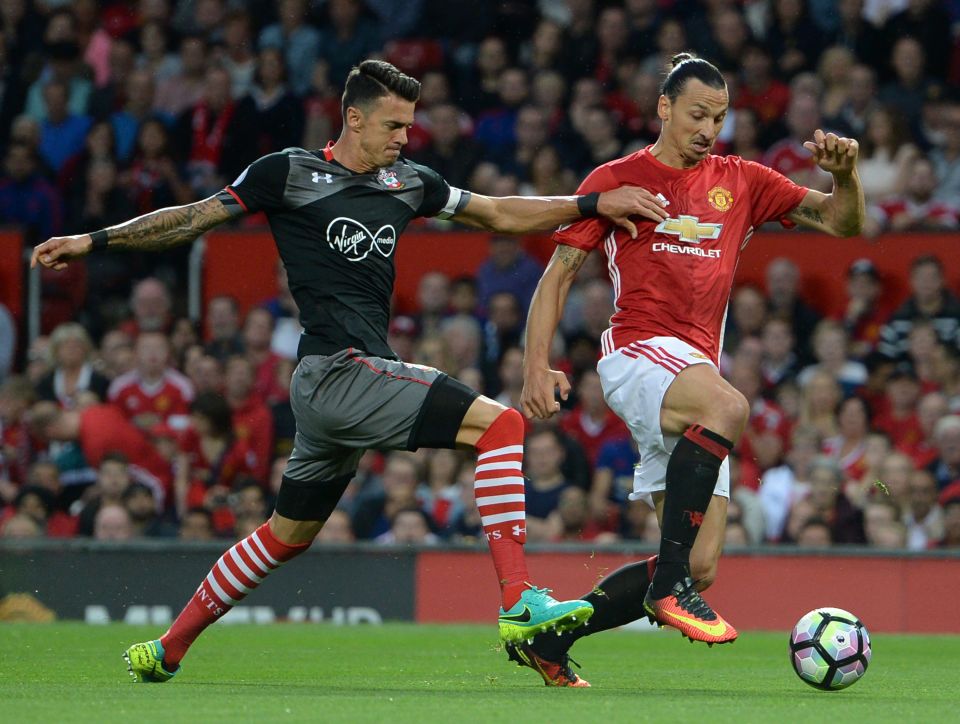 Jose Fonte was in action for Southampton against Man United last weekend 