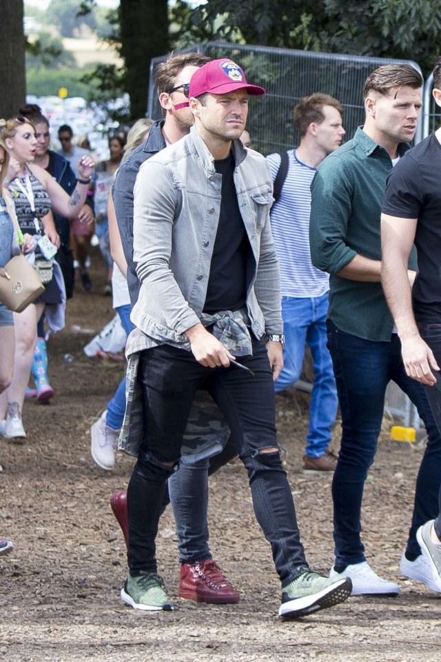 Celebrities attend V Festival