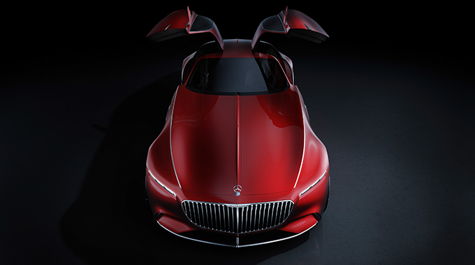 Gull doors add to the look of cutting-edge luxury, which is described by designers as 'hot and cool'