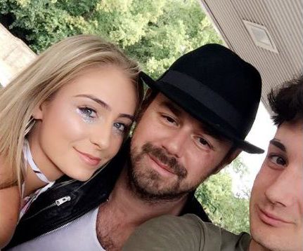 Danny was seen sporting a black eye after the bust-up